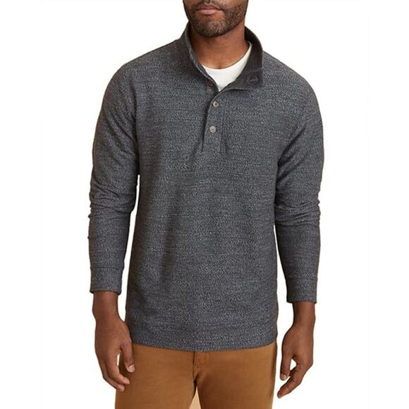 Marine Layer Clayton Cotton Blend Bouclé Sweatshirt In Grey Size XXL - Picture 1 of 4